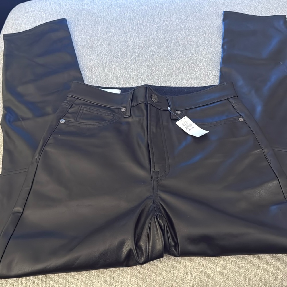 Gap High Rise Vegan Leather Vintage Slim Pant